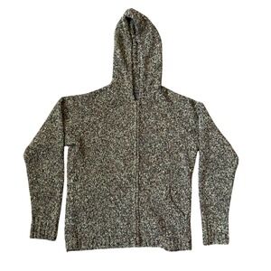 Royal Robbins Textured Knit Zip Up Hoodie Women's Multicolored Sweater Size L